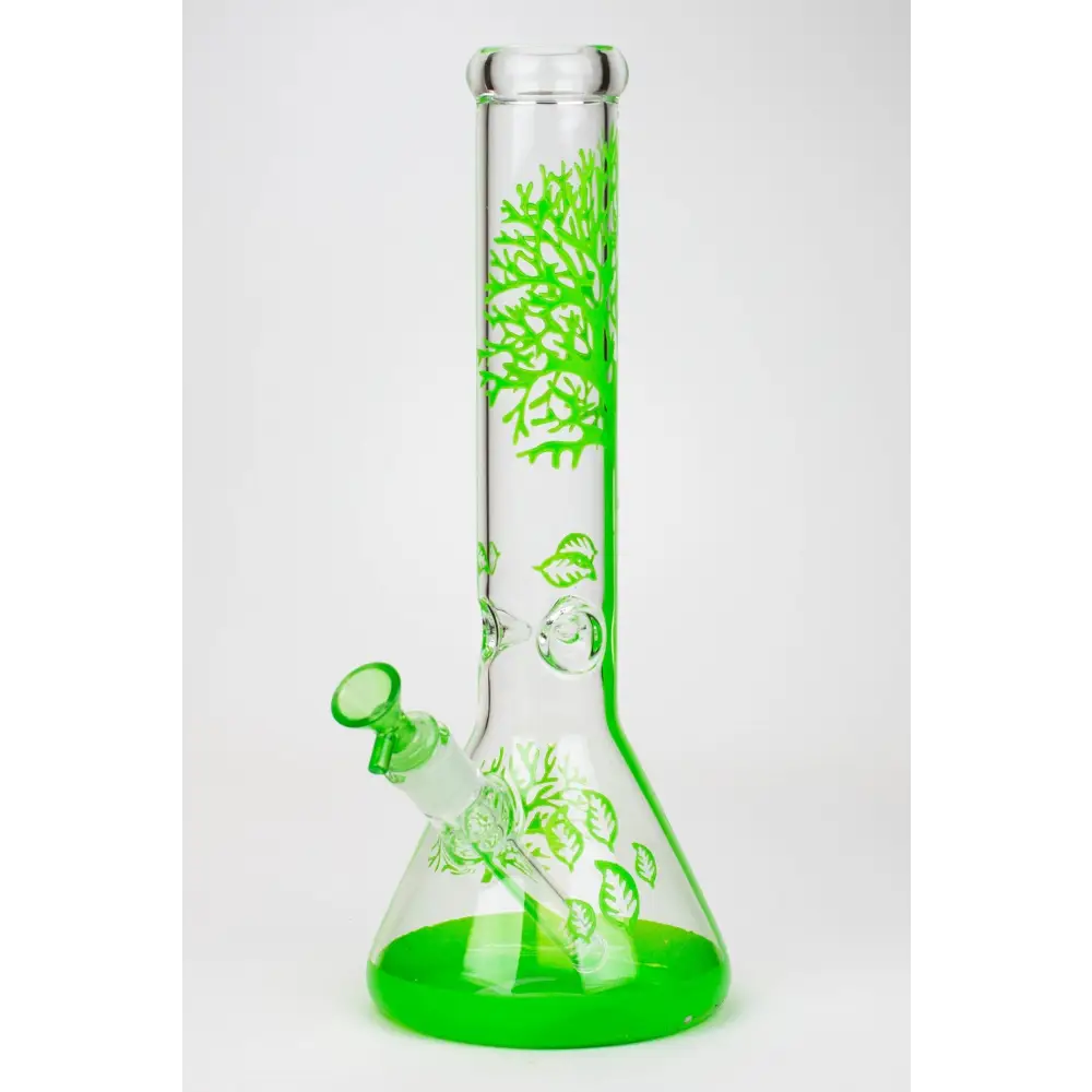 14" Tree of Life classic beaker glass bong_15