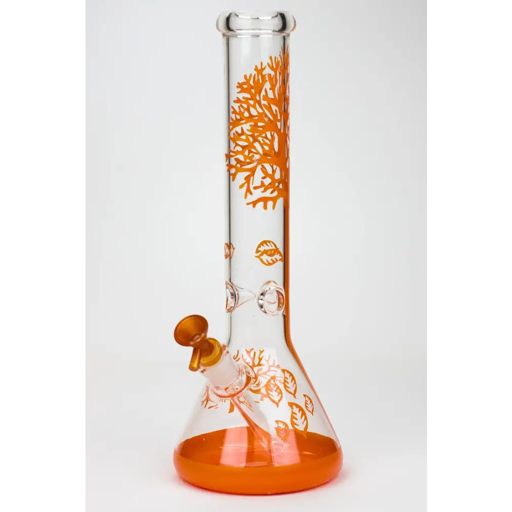 14" Tree of Life classic beaker glass bong_16