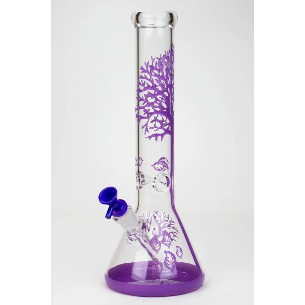 14" Tree of Life classic beaker glass bong_7