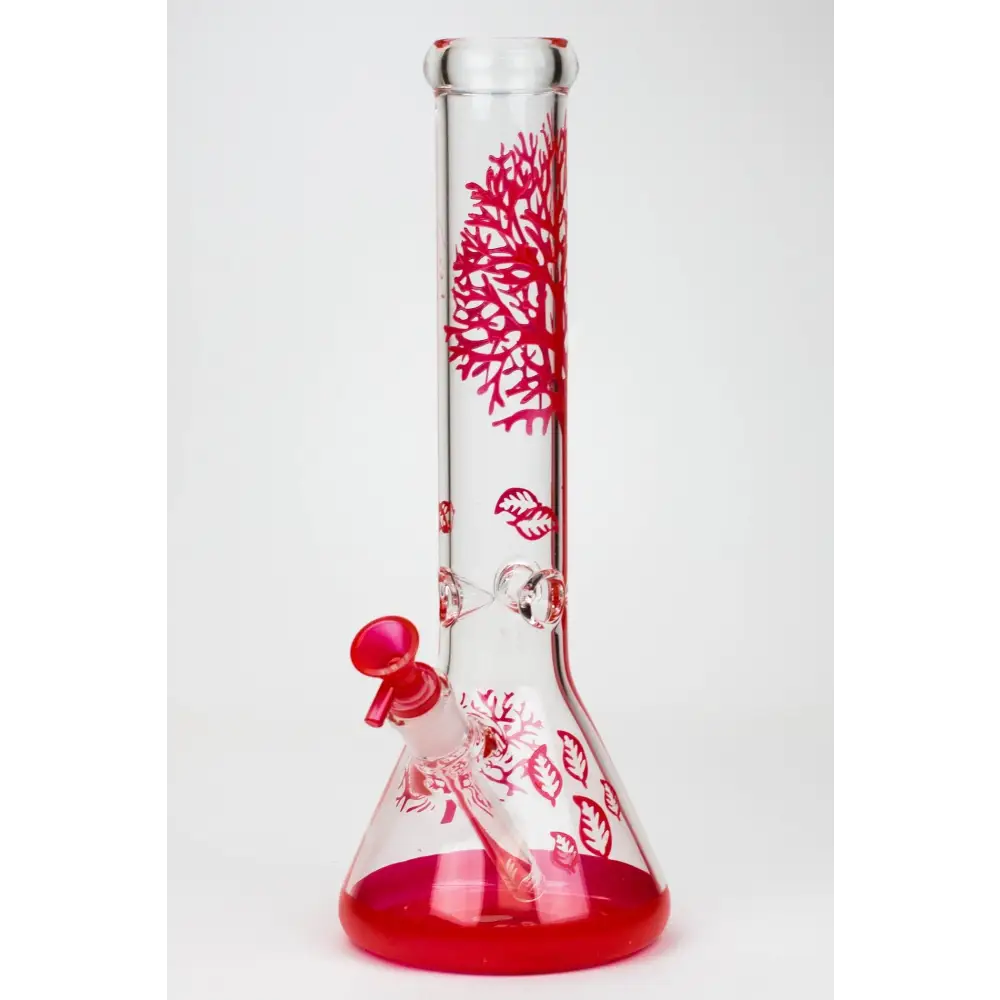 14" Tree of Life classic beaker glass bong_12