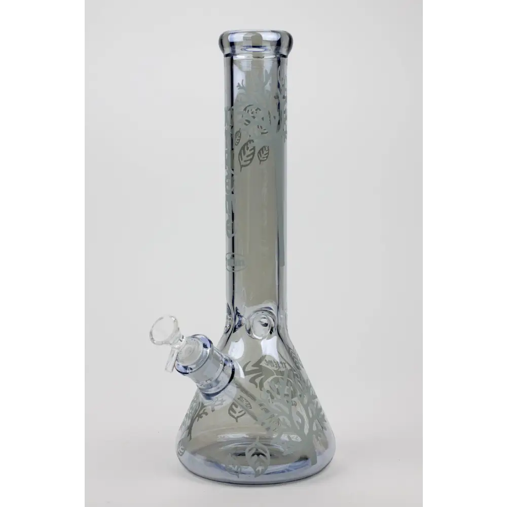 14" XTREME Glass / 7 mm / Tree of life Electroplated Glass beaker Bong_7