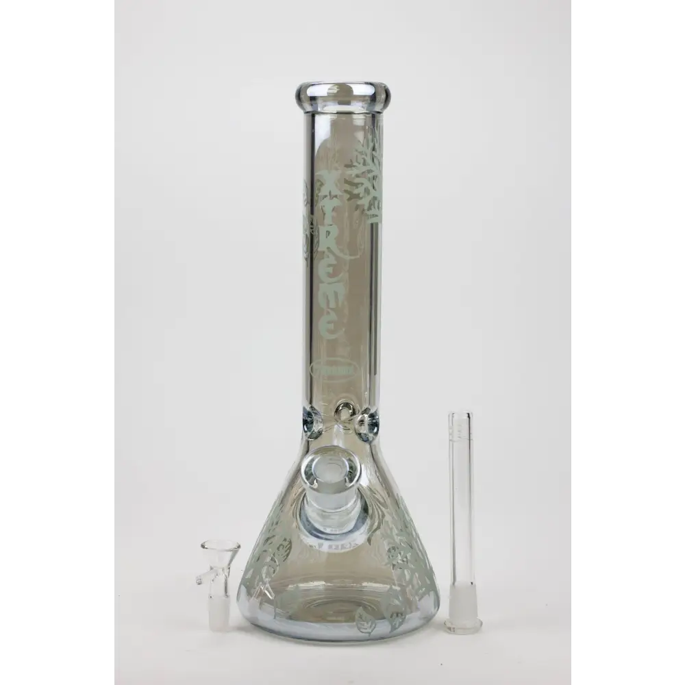 14" XTREME Glass / 7 mm / Tree of life Electroplated Glass beaker Bong_5