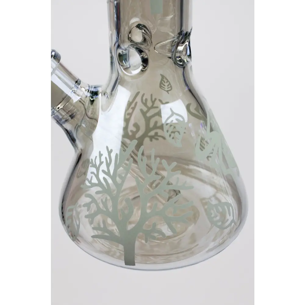 14" XTREME Glass / 7 mm / Tree of life Electroplated Glass beaker Bong_4