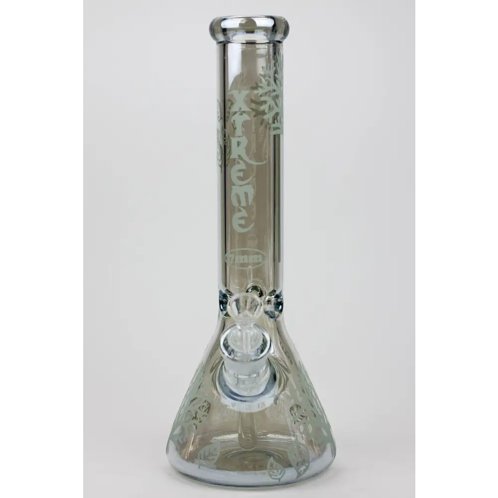 14" XTREME Glass / 7 mm / Tree of life Electroplated Glass beaker Bong_13