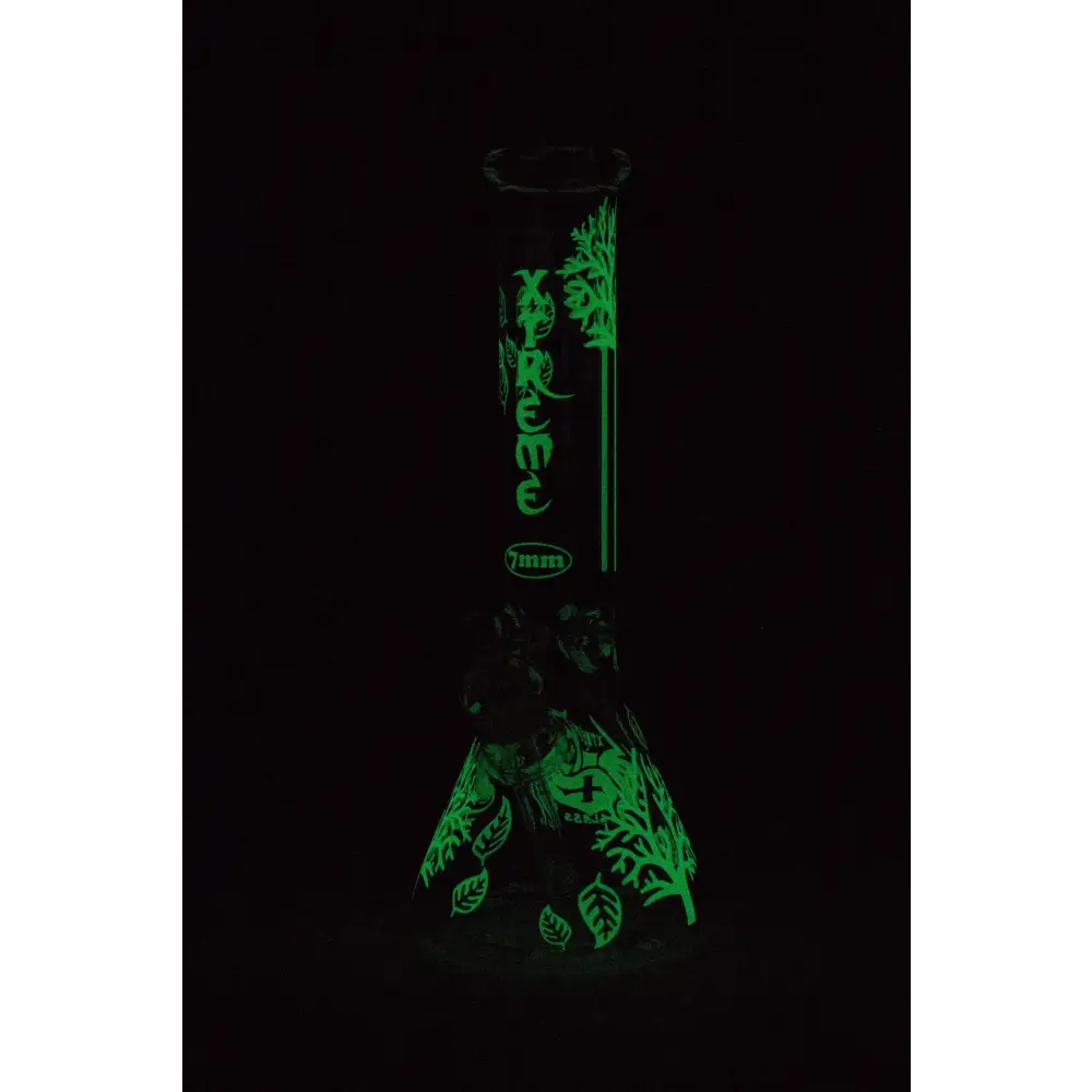 14" XTREME Glass / 7 mm / Tree of life Electroplated Glass beaker Bong_6