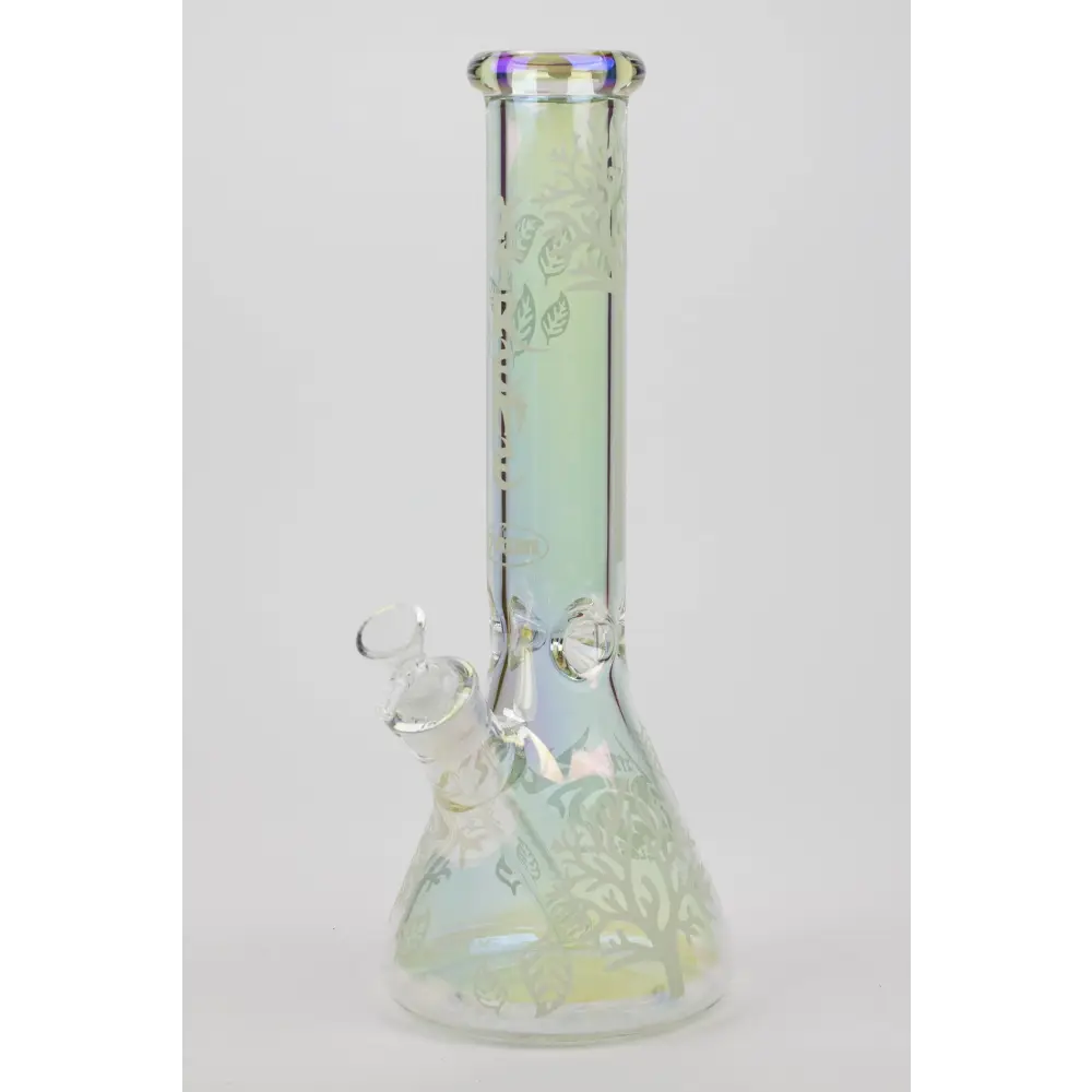 14" XTREME Glass / 7 mm / Tree of life Electroplated Glass beaker Bong_10