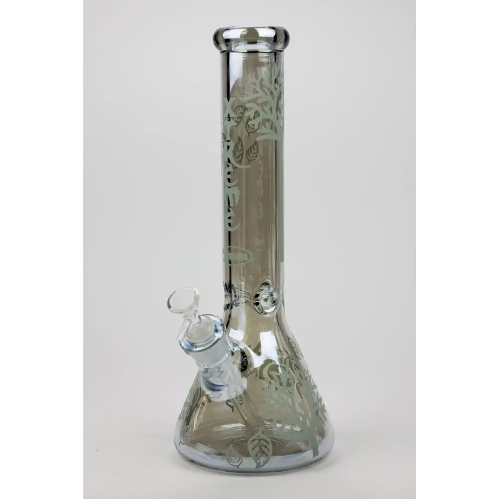 14" XTREME Glass / 7 mm / Tree of life Electroplated Glass beaker Bong_8