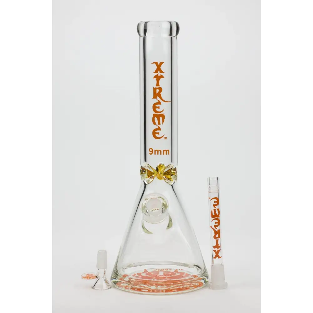 14" XTREME Glass / 9 mm / Classic Glass beaker Bong_5