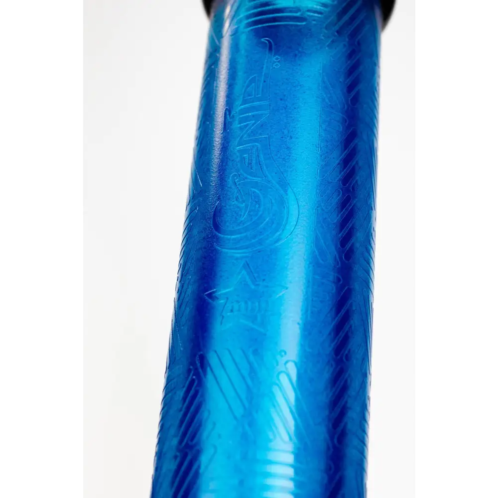 15" Genie 7 mm sandblasted artwork tube glass water bong_13