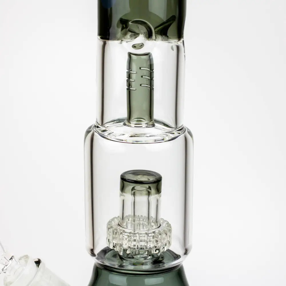 15" Infyniti showerhead percolator with splash guard glass bong_13