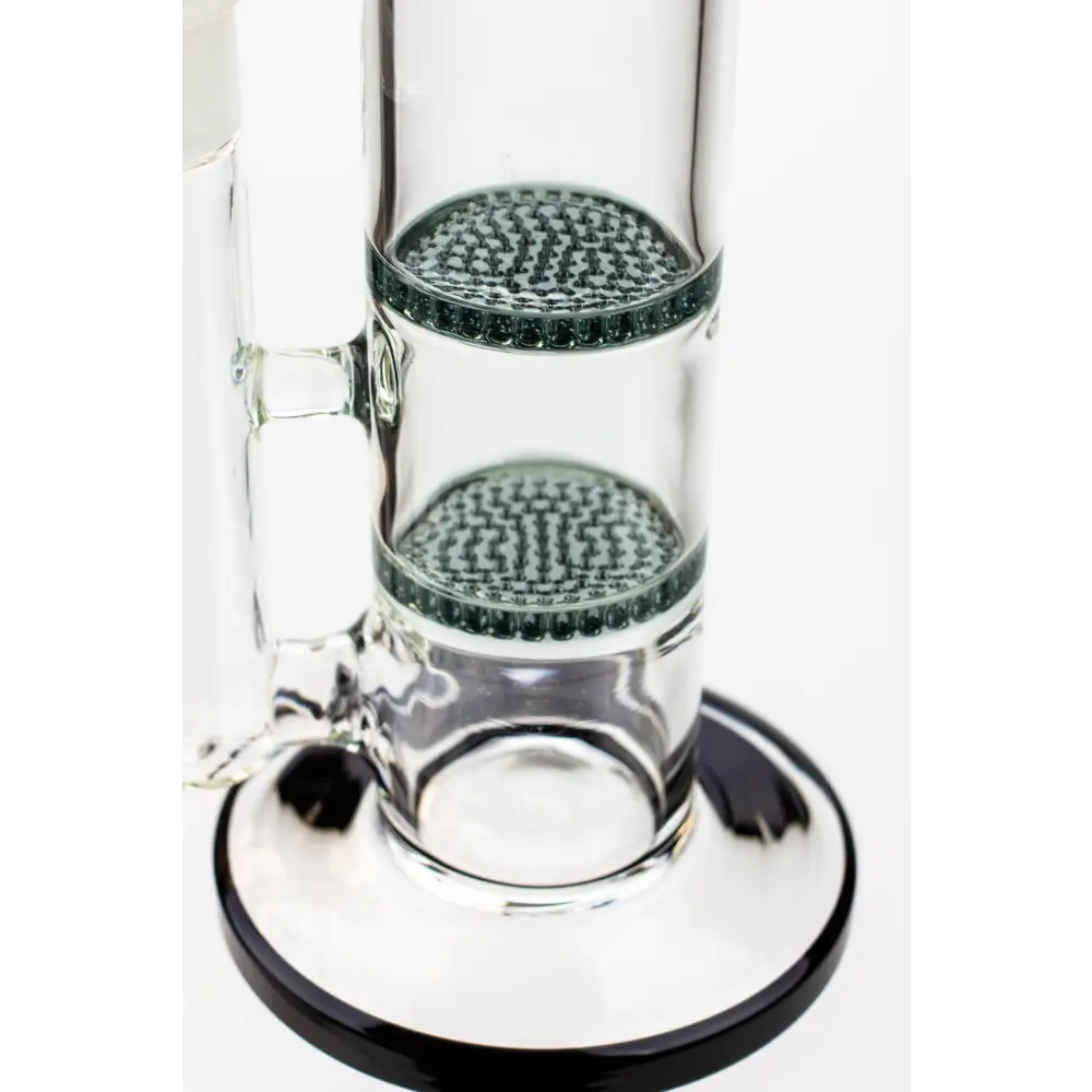 15" WAVE Dual honeycomb glass Bong [W2]_10