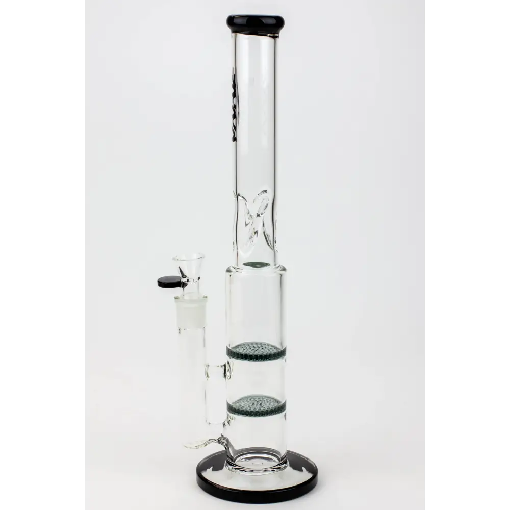 15" WAVE Dual honeycomb glass Bong [W2]_6