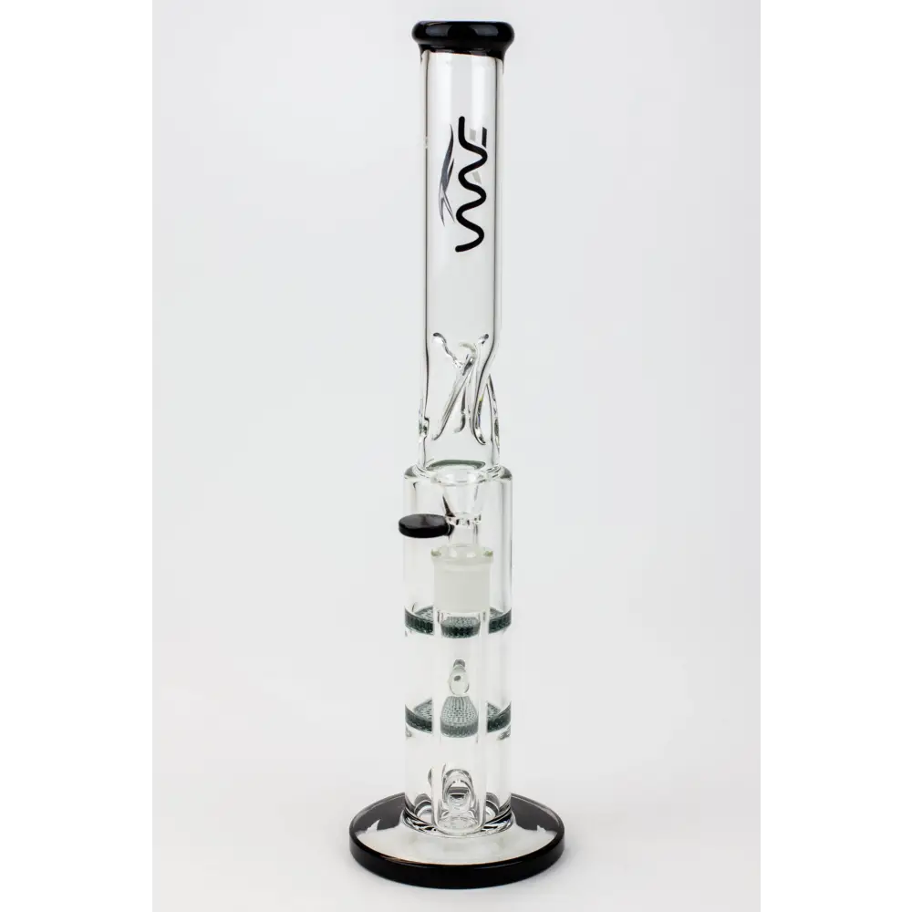 15" WAVE Dual honeycomb glass Bong [W2]_7