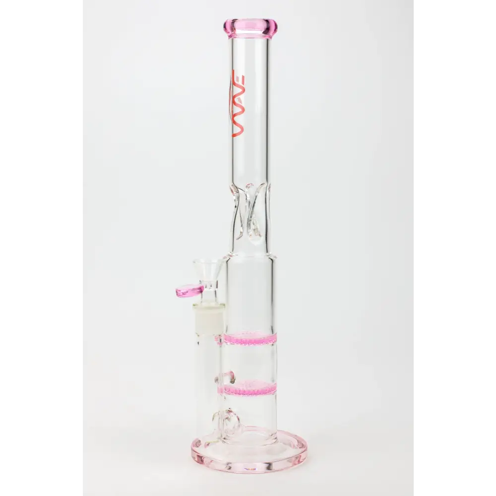 15" WAVE Dual honeycomb glass Bong [W2]_5