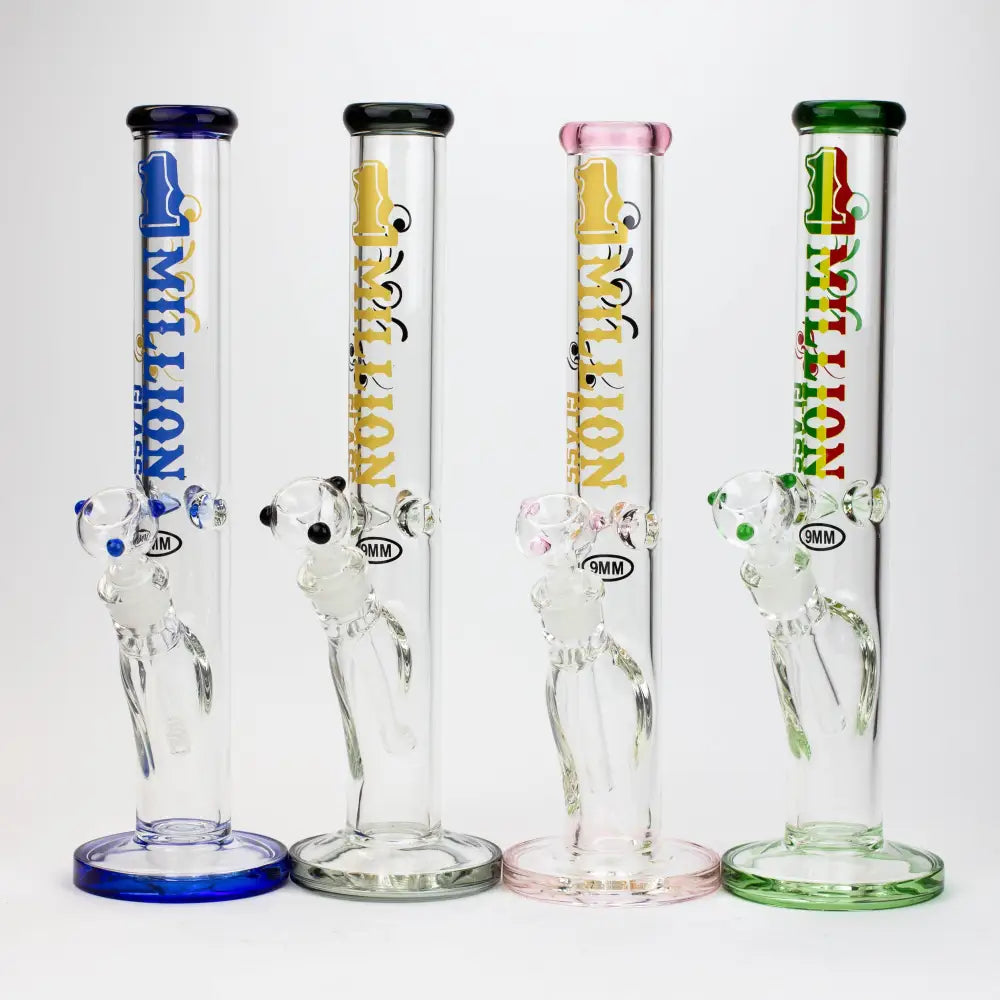 16" 1-MILLION Glass / 9mm / glass tube water bong [M004]_0