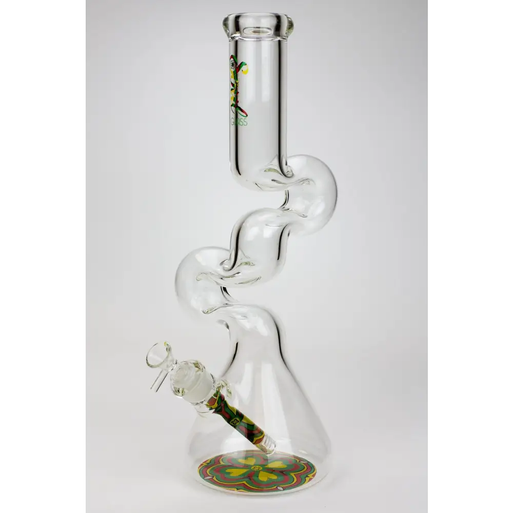 16.5" SOUL Glass 7mm Kink Zong glass water bong_6