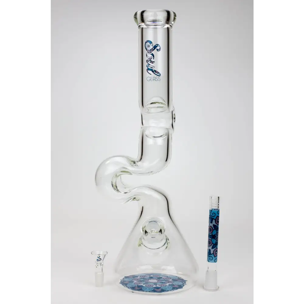 16.5" SOUL Glass 7mm Kink Zong glass water bong_4