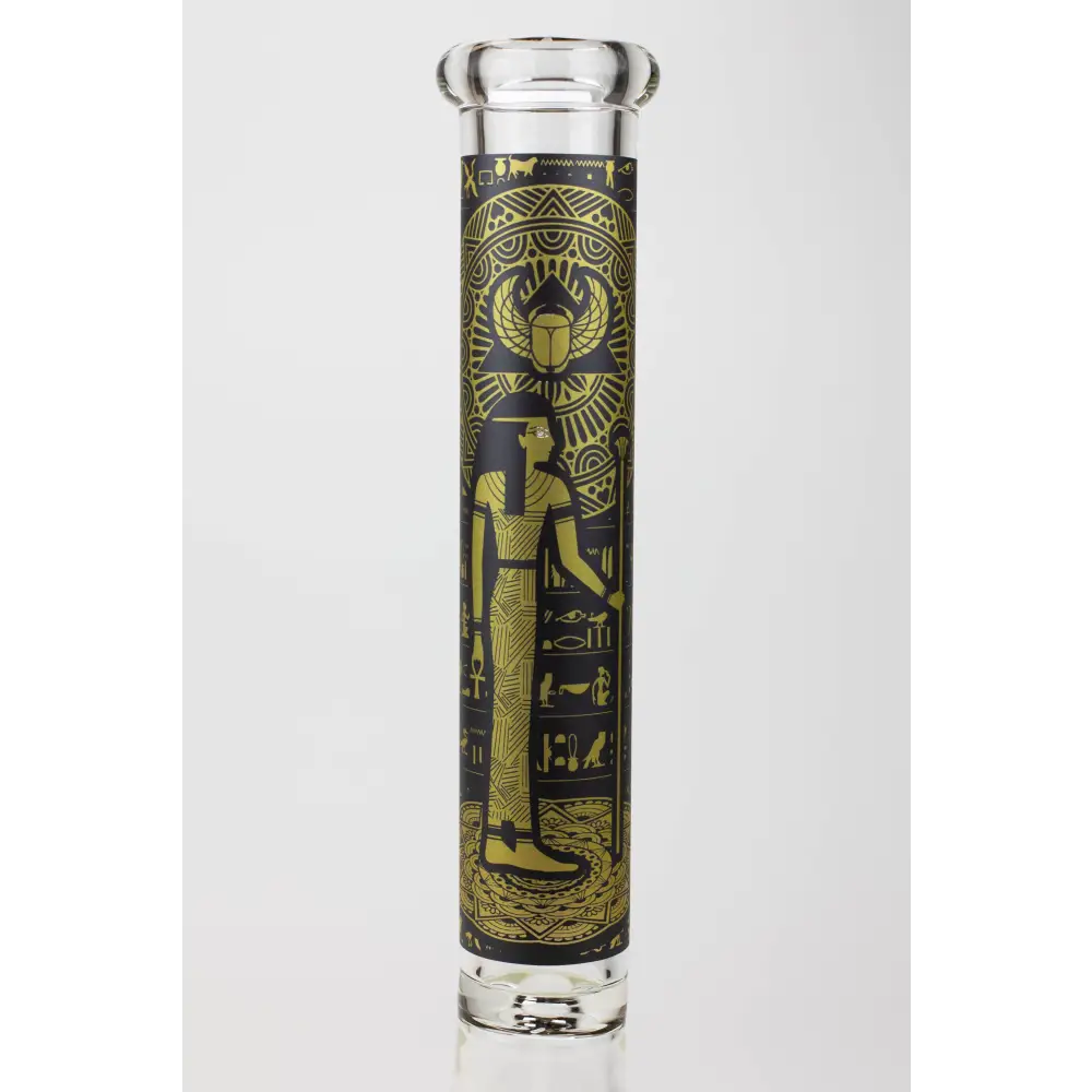 16" Egyptian Hieroglyph / 9 mm / Glow in the dark / Glass Bong  [MG22]_7