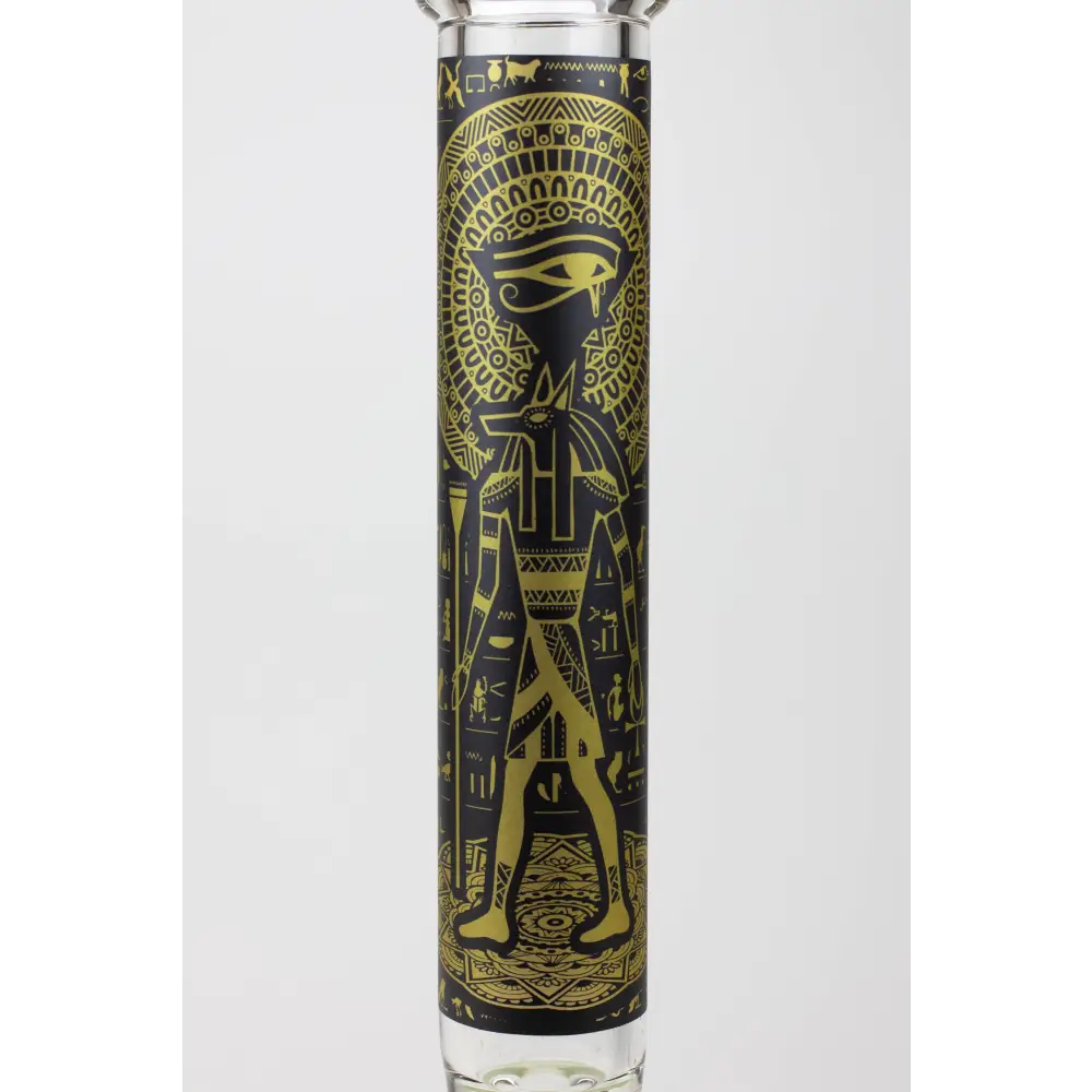 16" Egyptian Hieroglyph / 9 mm / Glow in the dark / Glass Bong  [MG22]_5