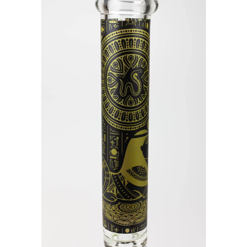 16" Egyptian Hieroglyph / 9 mm / Glow in the dark / Glass Bong  [MG22]_17