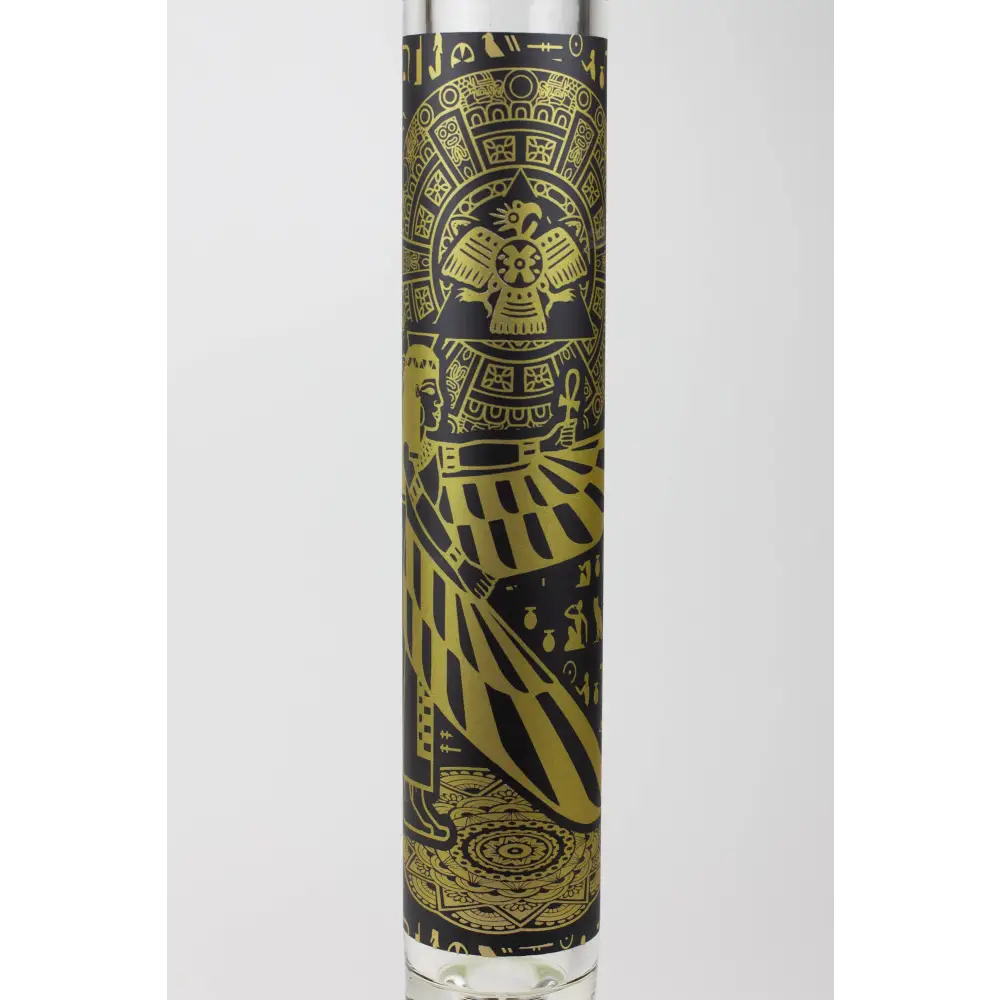 16" Egyptian Hieroglyph / 9 mm / Glow in the dark / Glass Bong  [MG22]_19