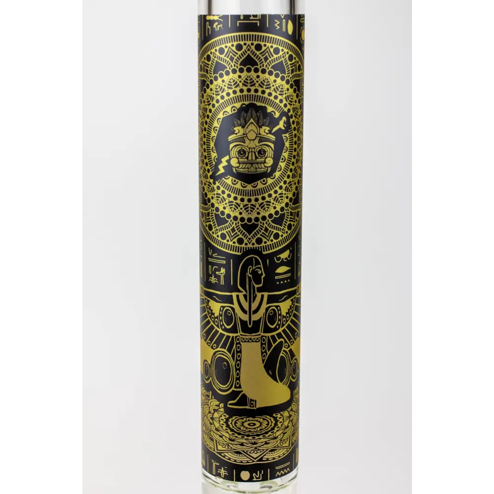 16" Egyptian Hieroglyph / 9 mm / Glow in the dark / Glass Bong  [MG22]_3