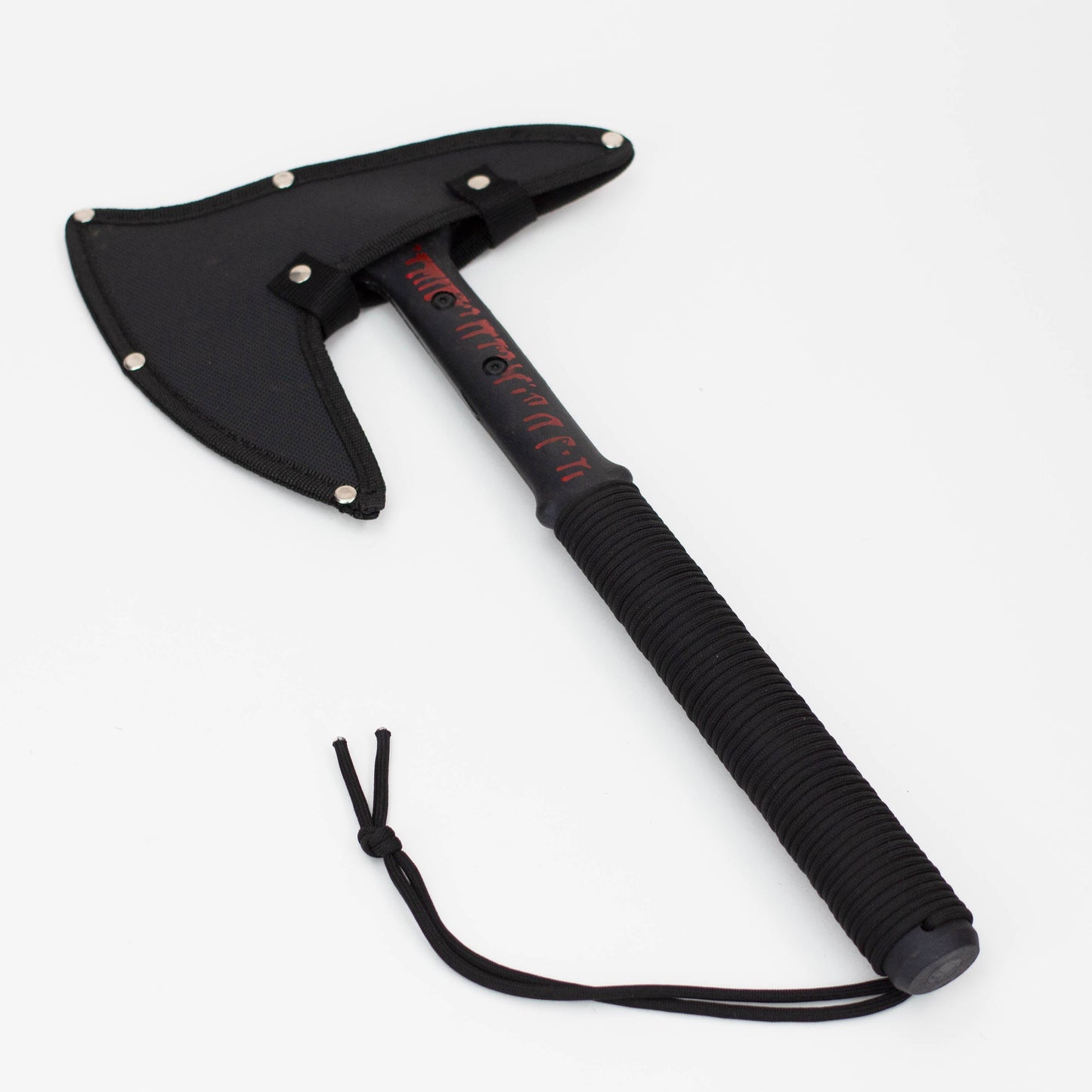 16" Hunt Down Black Hard Plastic Handle Tactical Axe [HD8246]_4