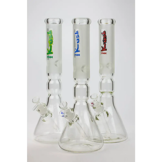 16" KUSH / 7mm / curved tube glass water bong_0