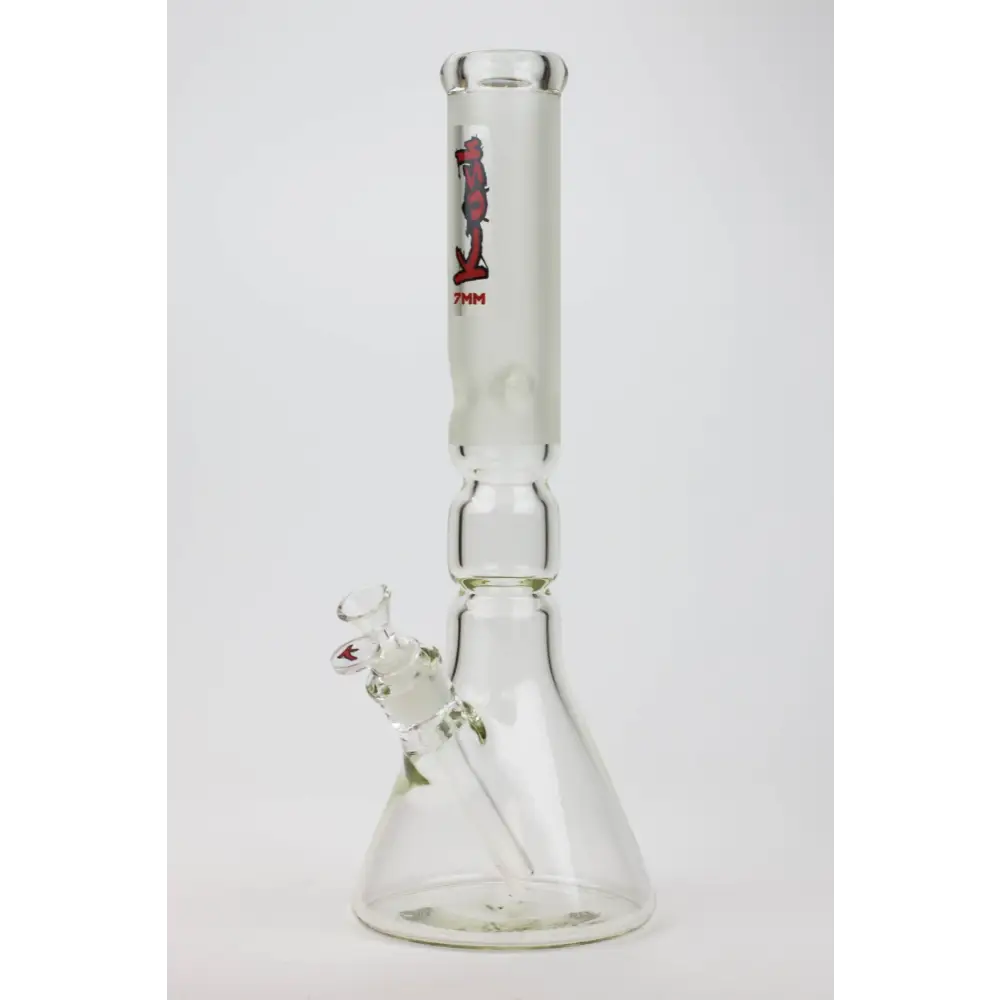 16" KUSH / 7mm / curved tube glass water bong_5