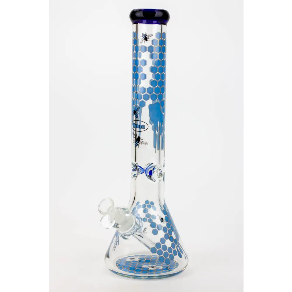 16" SOUL glass BEE / 9 mm / beaker glass bong  [S2076]_6