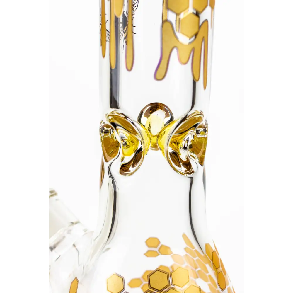 16" SOUL glass BEE / 9 mm / beaker glass bong  [S2076]_11