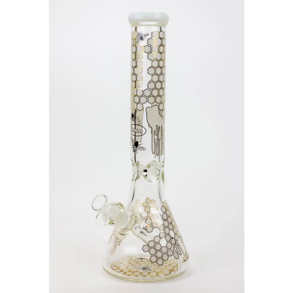 16" SOUL glass BEE / 9 mm / beaker glass bong  [S2076]_7