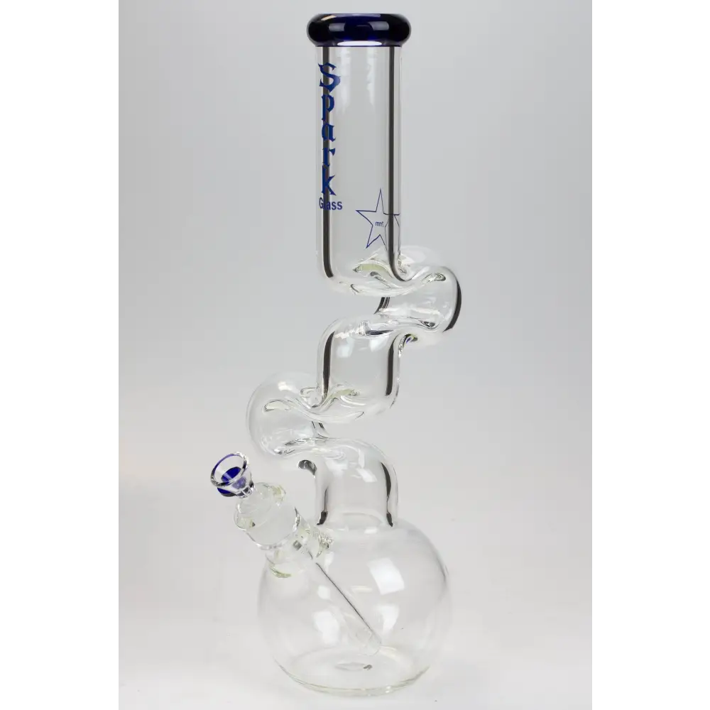 16" Spark 7mm kink zong glass bong_7