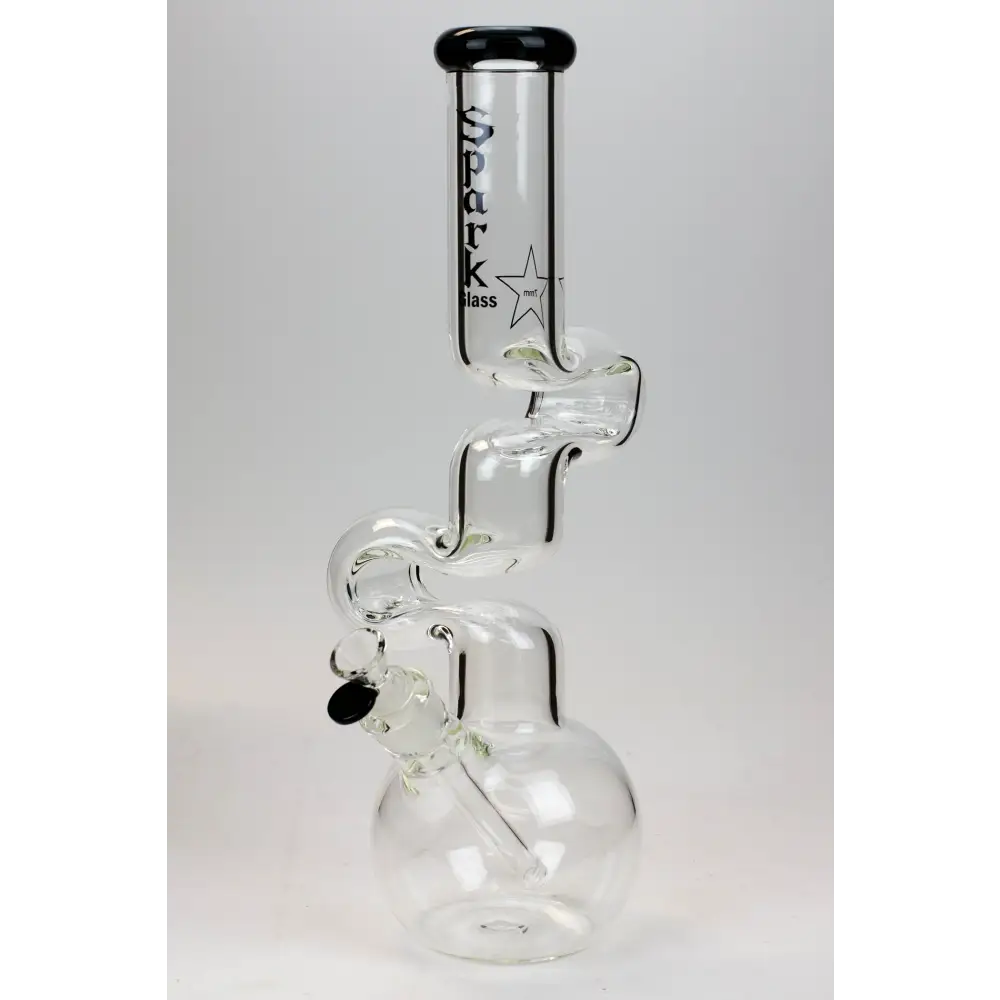 16" Spark 7mm kink zong glass bong_9