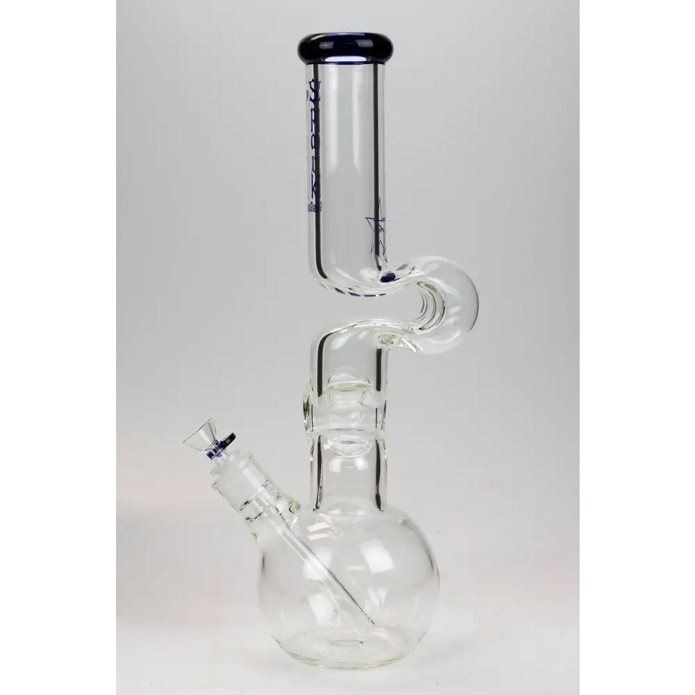 16" Spark 7mm kink zong glass bong_13