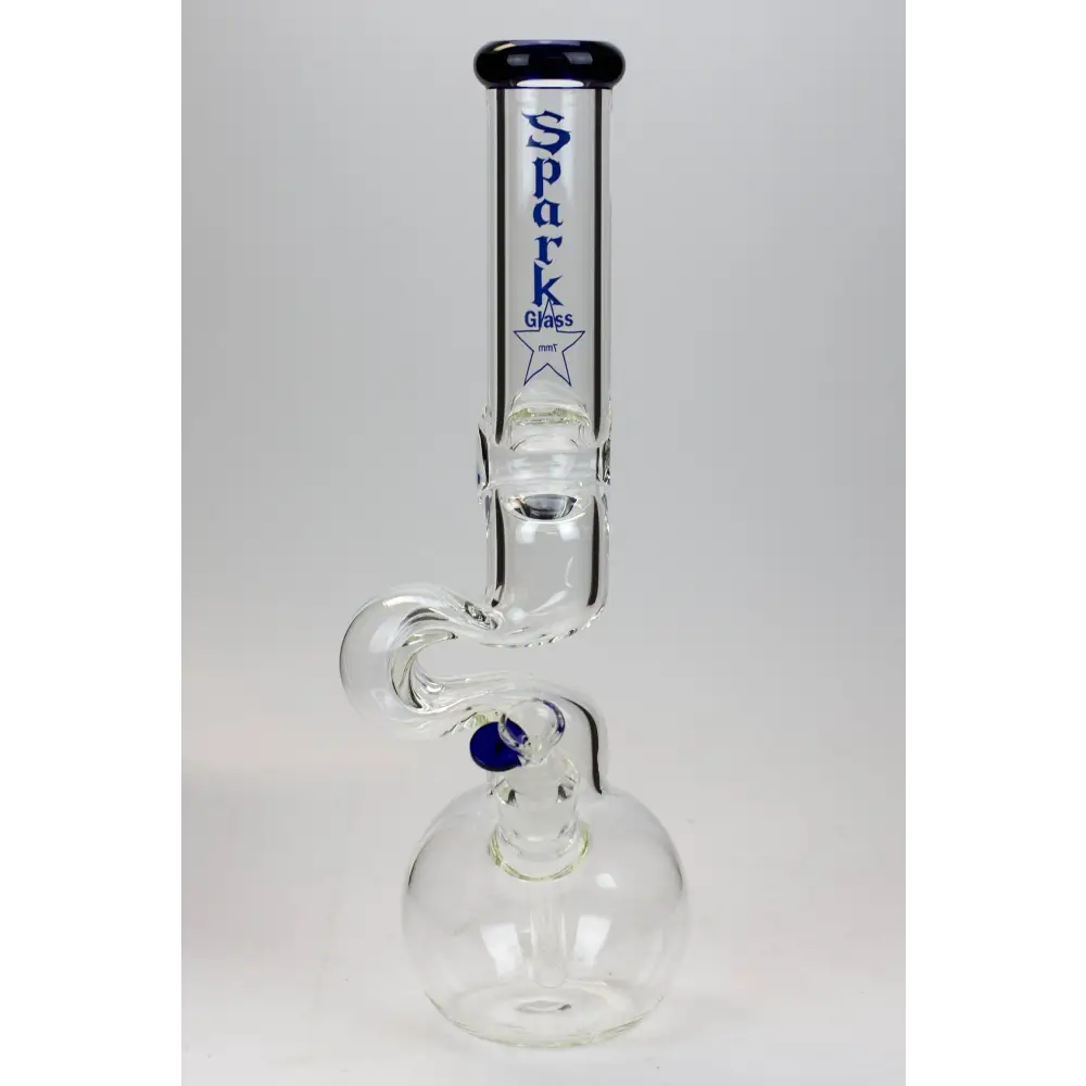 16" Spark 7mm kink zong glass bong_12