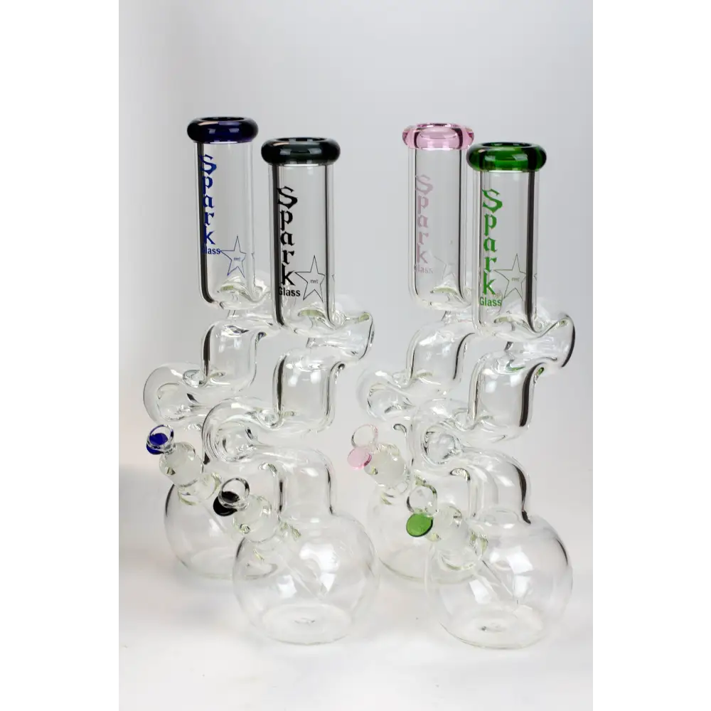 16" Spark 7mm kink zong glass bong_0