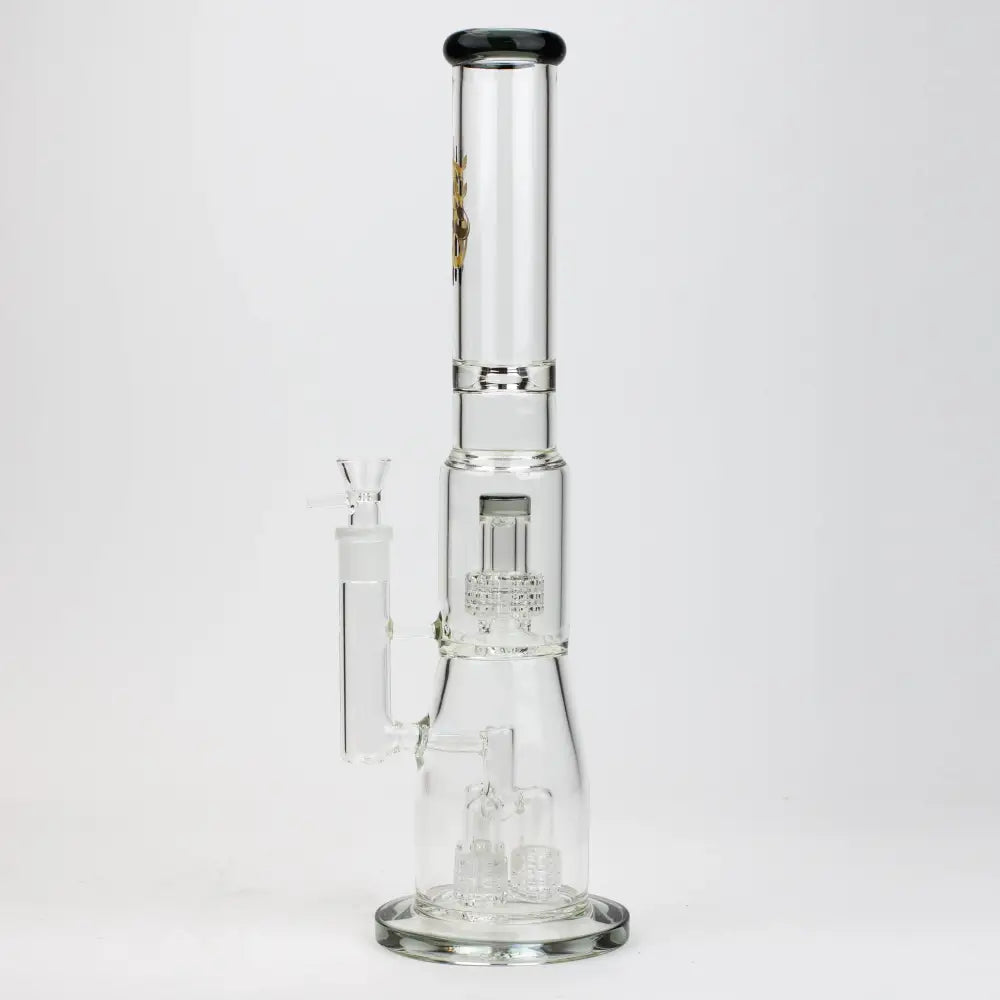 17.5" H2O glass water bong with shower head percolator [H2O-5003]_7