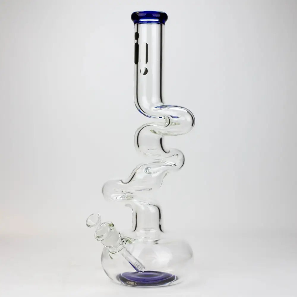 17.5" Infyniti 7mm kink zong glass bong_4