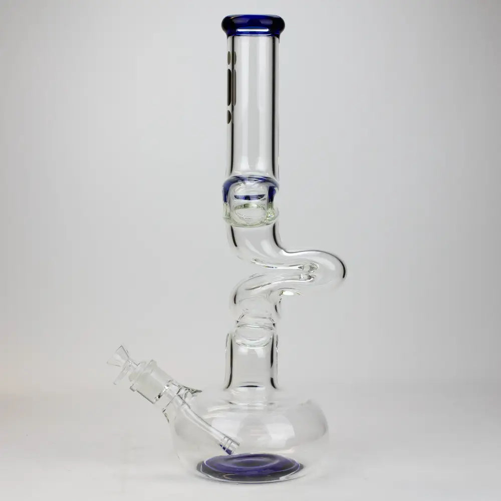 17.5" Infyniti 7mm kink zong glass bong_6