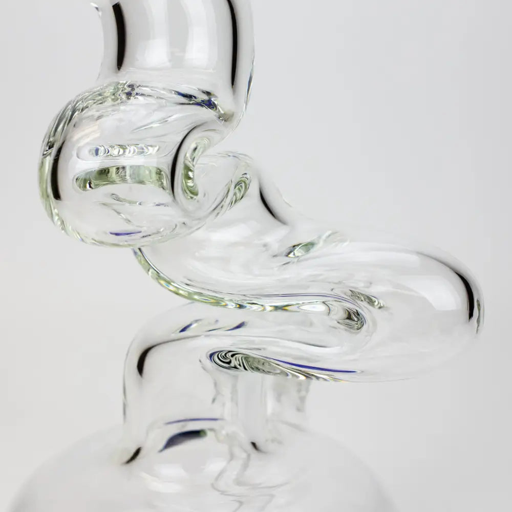 17.5" Infyniti 7mm kink zong glass bong_9