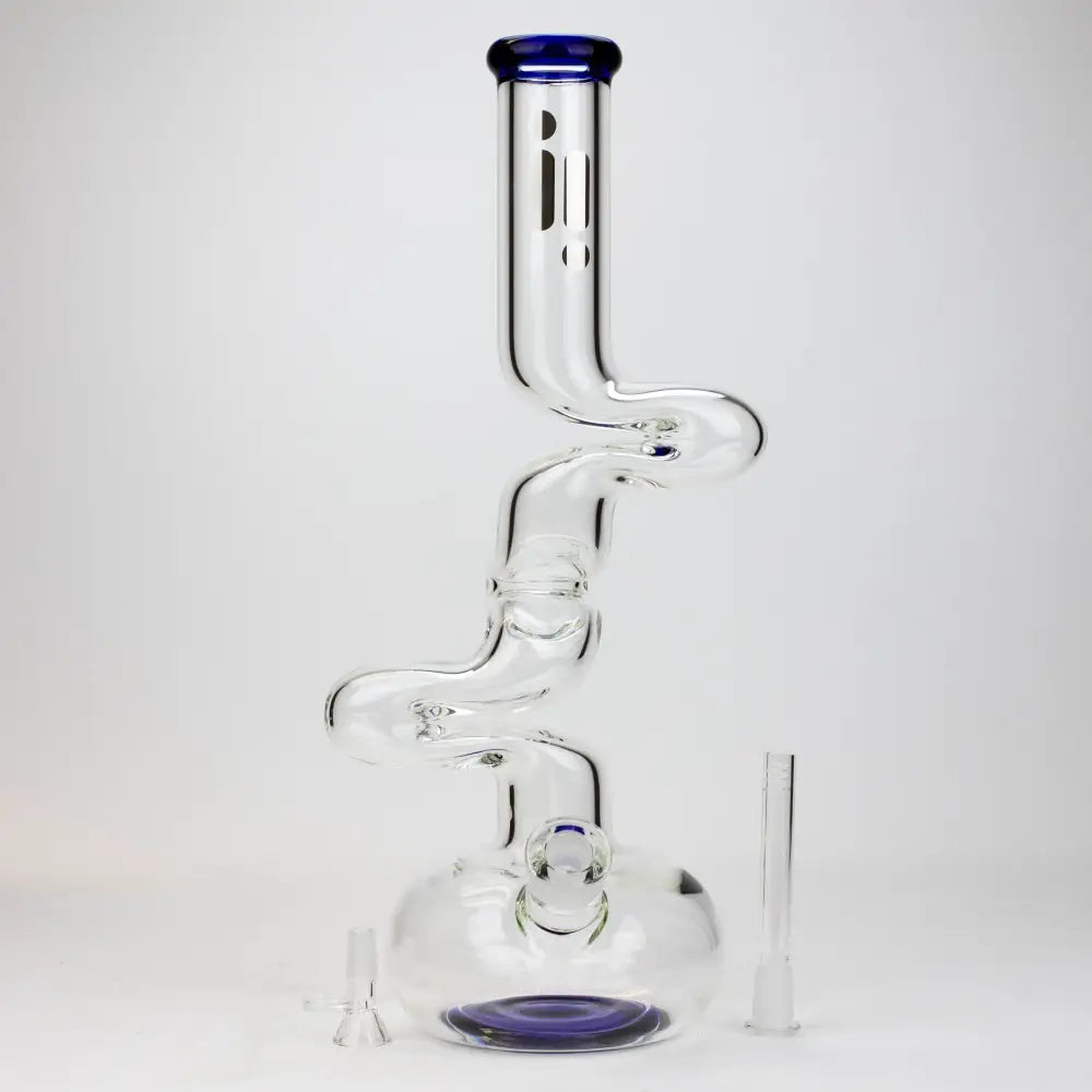 17.5" Infyniti 7mm kink zong glass bong_2