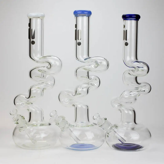 17.5" Infyniti 7mm kink zong glass bong_0