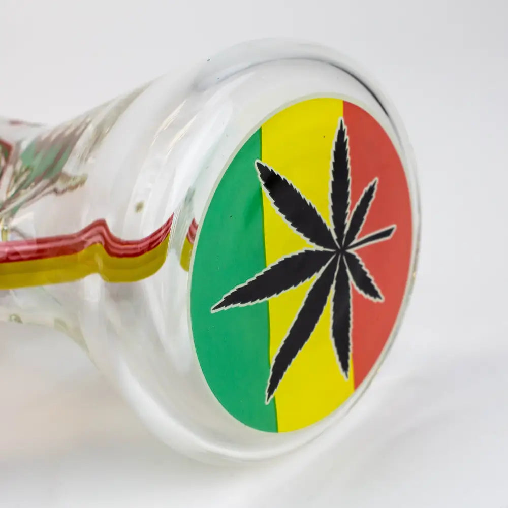 17.5" Rasta Man / 7 mm / classic beaker glass bong_1