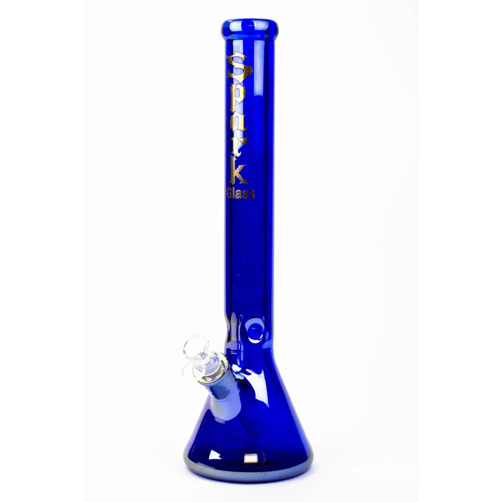 17.5" SPARK / 9 mm / Electroplated glass beaker bong_12