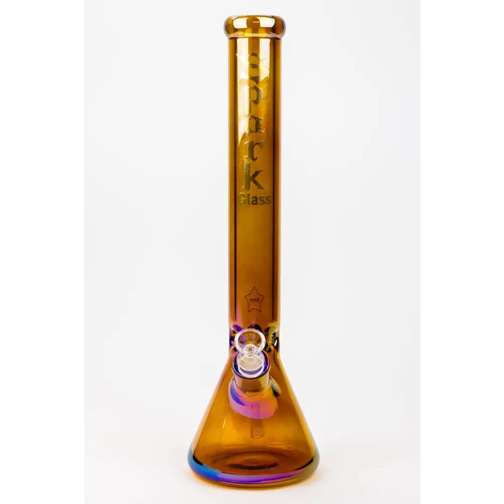 17.5" SPARK / 9 mm / Electroplated glass beaker bong_8