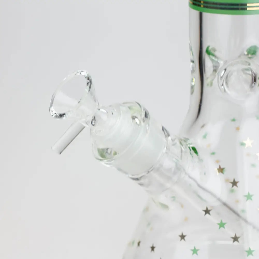 17.5" Star 7 mm glass water bong_8