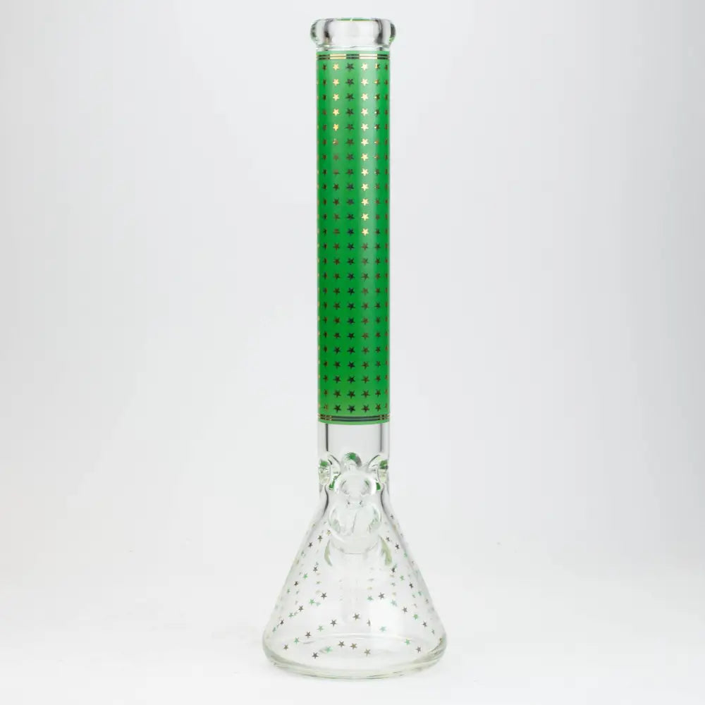 17.5" Star 7 mm glass water bong_6