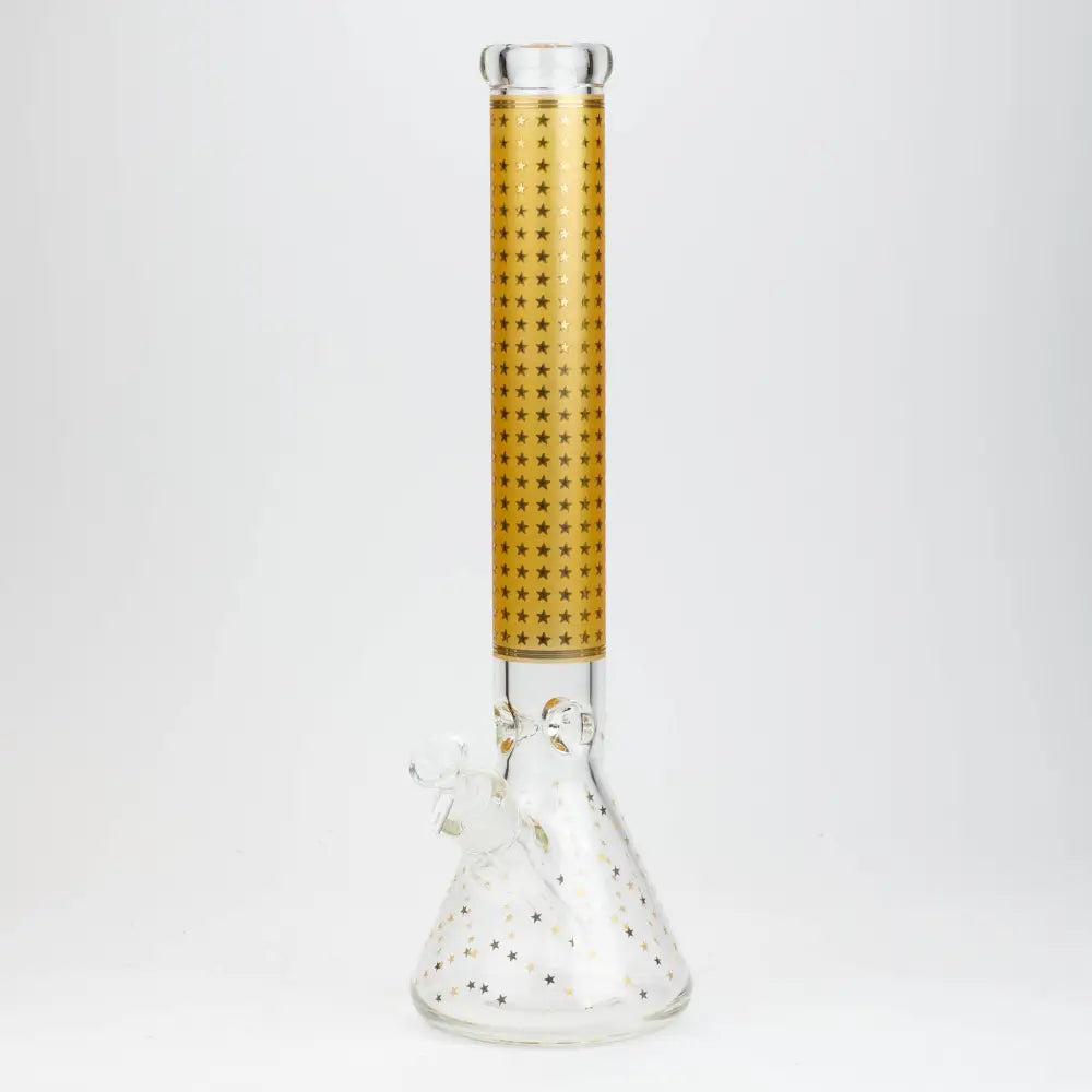 17.5" Star 7 mm glass water bong_11