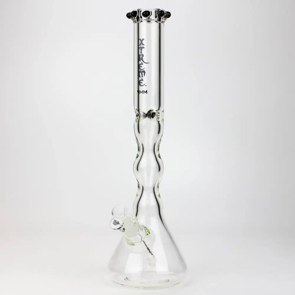 17.5" XTREME / 9 mm / curved tube glass water bong [XTR5002]_4